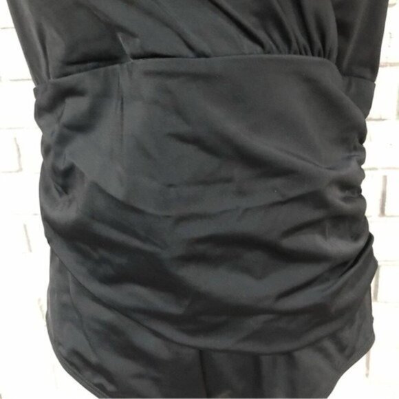 Boden Women’s Black Halter Ruched Swimsuit - Size 6 - Picture 3 of 13